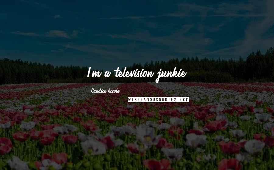 Candice Accola quotes: I'm a television junkie.