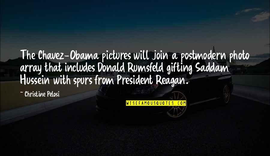Candivide Quotes By Christine Pelosi: The Chavez-Obama pictures will join a postmodern photo