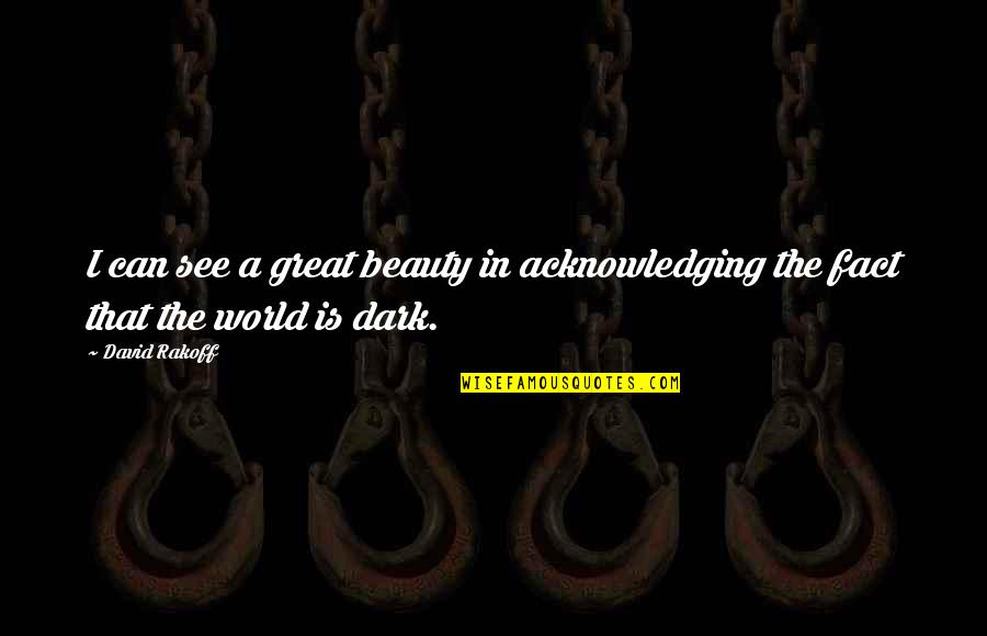 Candling Ears Quotes By David Rakoff: I can see a great beauty in acknowledging