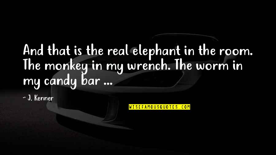 Candy Bar Quotes By J. Kenner: And that is the real elephant in the