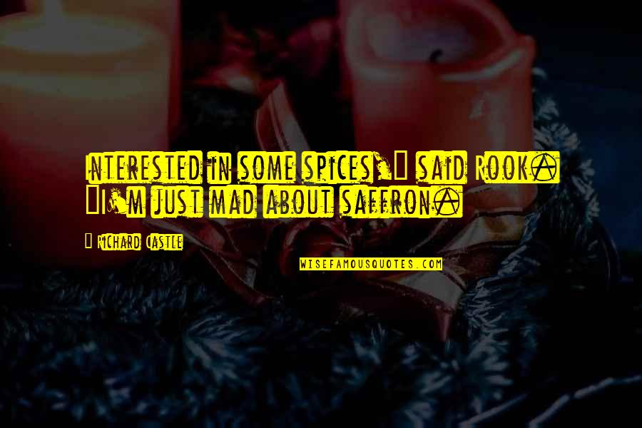 Candy The Swamper Quotes By Richard Castle: Interested in some spices," said Rook. "I'm just Candy The Swamper Quotes By Richard Castle: Interested in some spices," said Rook. "I'm just