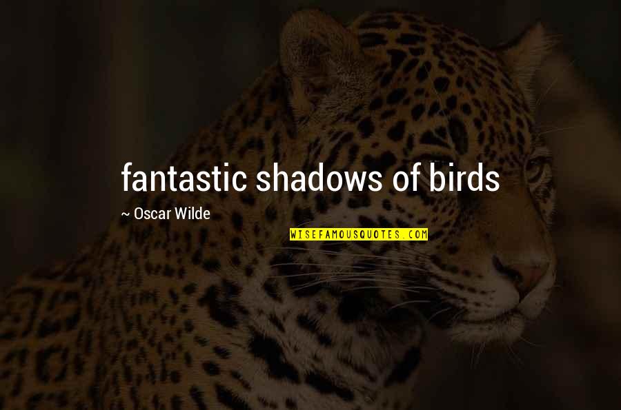 Cannelloni Quotes By Oscar Wilde: fantastic shadows of birds