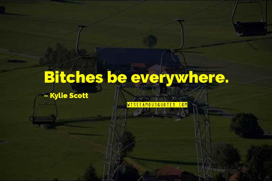 Cannonballs For Sale Quotes By Kylie Scott: Bitches be everywhere.