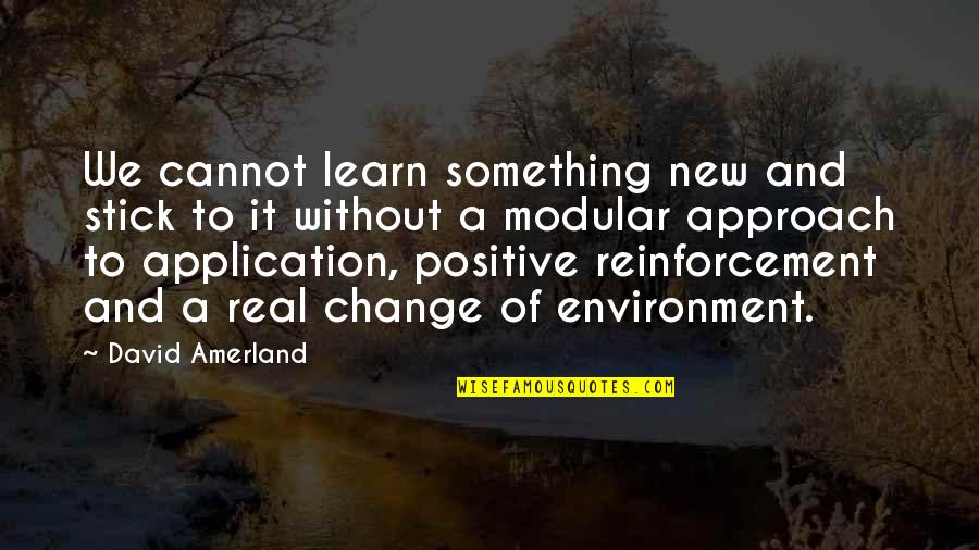 Cannot Change Quotes By David Amerland: We cannot learn something new and stick to