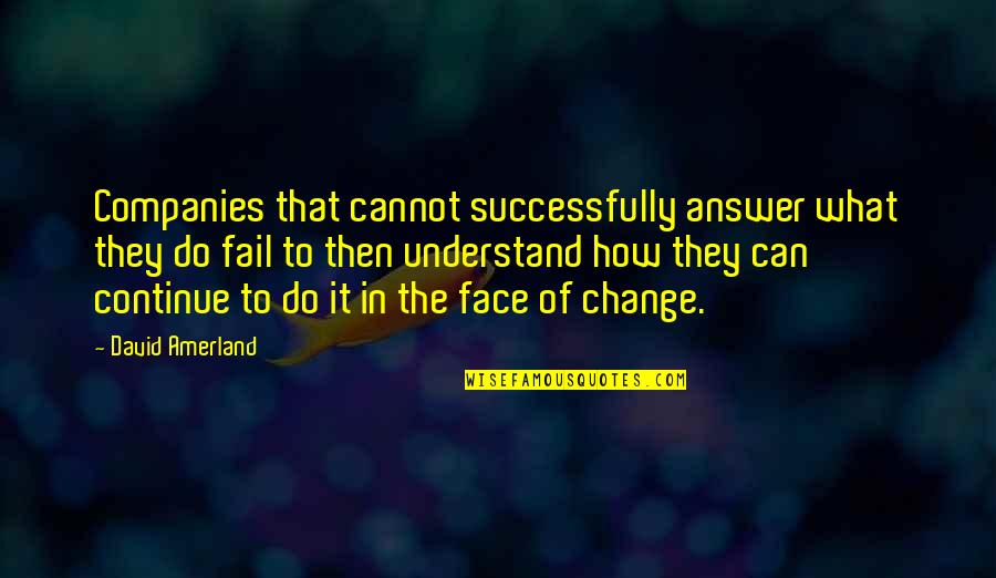 Cannot Fail Quotes By David Amerland: Companies that cannot successfully answer what they do