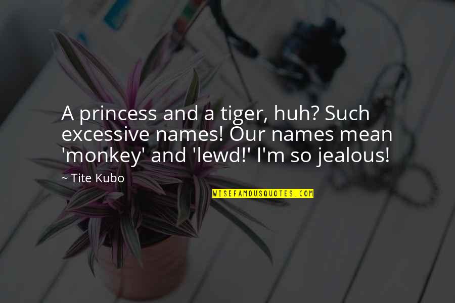 Can't Afford To Lose You Quotes By Tite Kubo: A princess and a tiger, huh? Such excessive