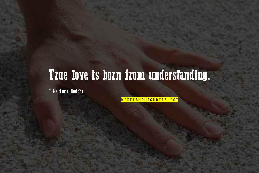 Can't Break My Smile Quotes By Gautama Buddha: True love is born from understanding.