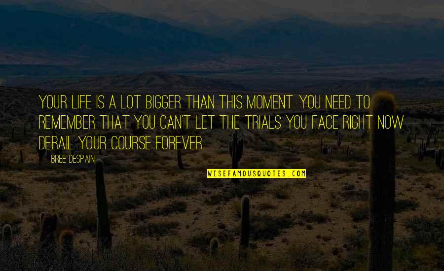 Can't Face You Quotes By Bree Despain: Your life is a lot bigger than this