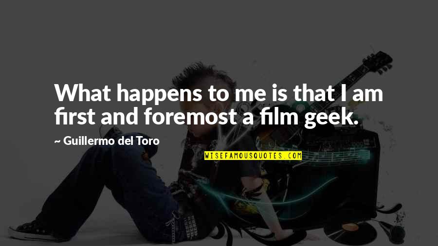 Can't Fix Broken Glass Quotes By Guillermo Del Toro: What happens to me is that I am