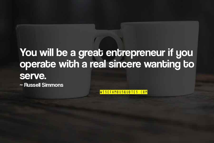 Can't Fix Broken Glass Quotes By Russell Simmons: You will be a great entrepreneur if you
