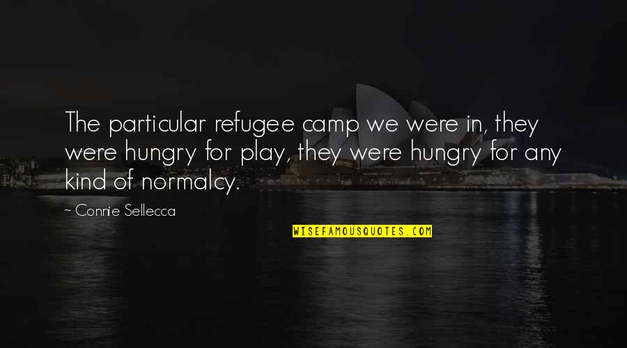 Can't Make You Stay Quotes By Connie Sellecca: The particular refugee camp we were in, they