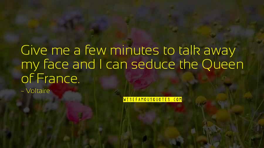 Can't Talk To Me Quotes By Voltaire: Give me a few minutes to talk away