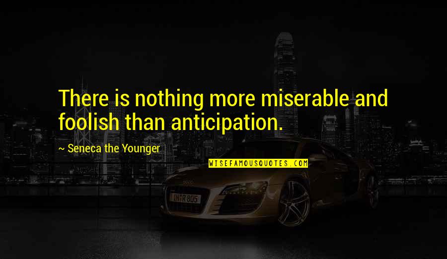 Can't Wait To Marry U Quotes By Seneca The Younger: There is nothing more miserable and foolish than
