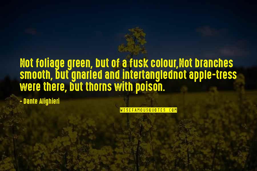 Canto Quotes By Dante Alighieri: Not foliage green, but of a fusk colour,Not Canto Quotes By Dante Alighieri: Not foliage green, but of a fusk colour,Not