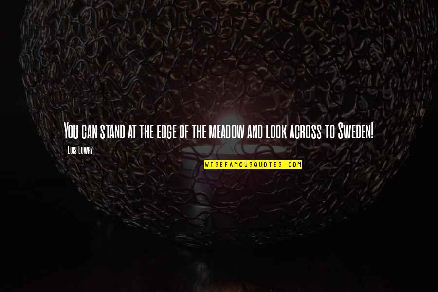 Canute Quotes By Lois Lowry: You can stand at the edge of the