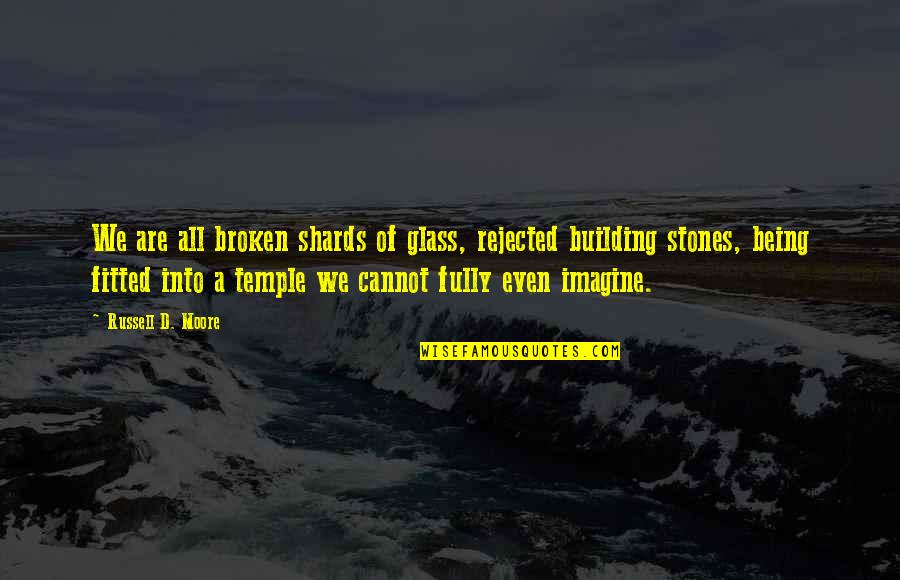 Canzoneri And Canzoneri Quotes By Russell D. Moore: We are all broken shards of glass, rejected Canzoneri And Canzoneri Quotes By Russell D. Moore: We are all broken shards of glass, rejected