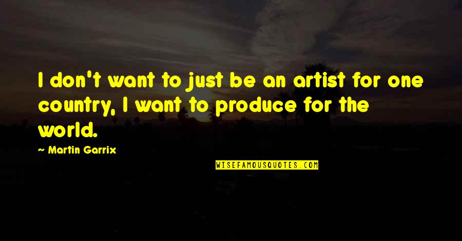 Caoilfhionn Gifford Quotes By Martin Garrix: I don't want to just be an artist