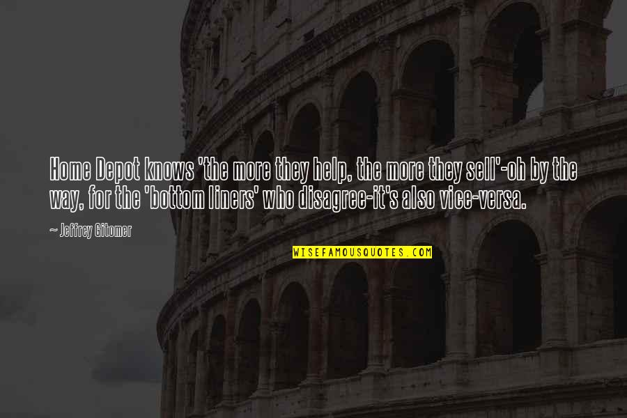 Capetillar Quotes By Jeffrey Gitomer: Home Depot knows 'the more they help, the Capetillar Quotes By Jeffrey Gitomer: Home Depot knows 'the more they help, the