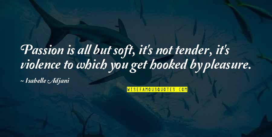 Capitalism And Schizophrenia Quotes By Isabelle Adjani: Passion is all but soft, it's not tender,