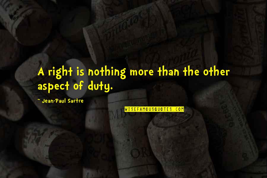 Capitalize First Word In Quotes By Jean-Paul Sartre: A right is nothing more than the other