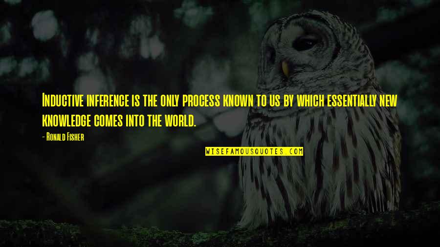 Capitalize Inside Quotes By Ronald Fisher: Inductive inference is the only process known to