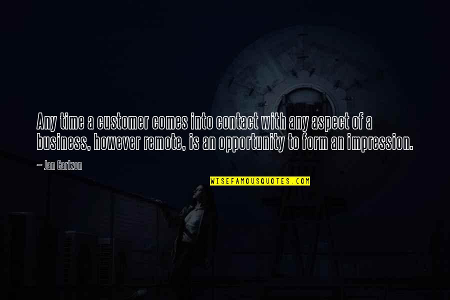 Capitalized Inside Quotes By Jan Carlzon: Any time a customer comes into contact with Capitalized Inside Quotes By Jan Carlzon: Any time a customer comes into contact with