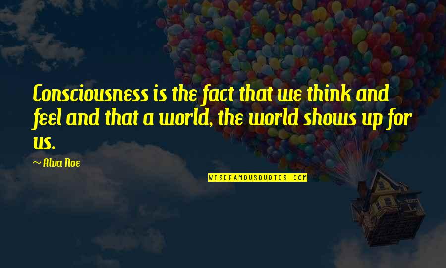 Capitec Bank Quotes By Alva Noe: Consciousness is the fact that we think and