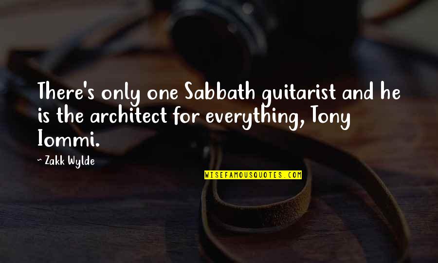 Capolavoro Villa Quotes By Zakk Wylde: There's only one Sabbath guitarist and he is