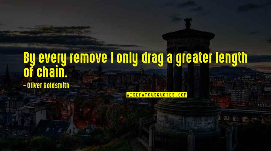 Caprari Mec Mg100 2a Quotes By Oliver Goldsmith: By every remove I only drag a greater