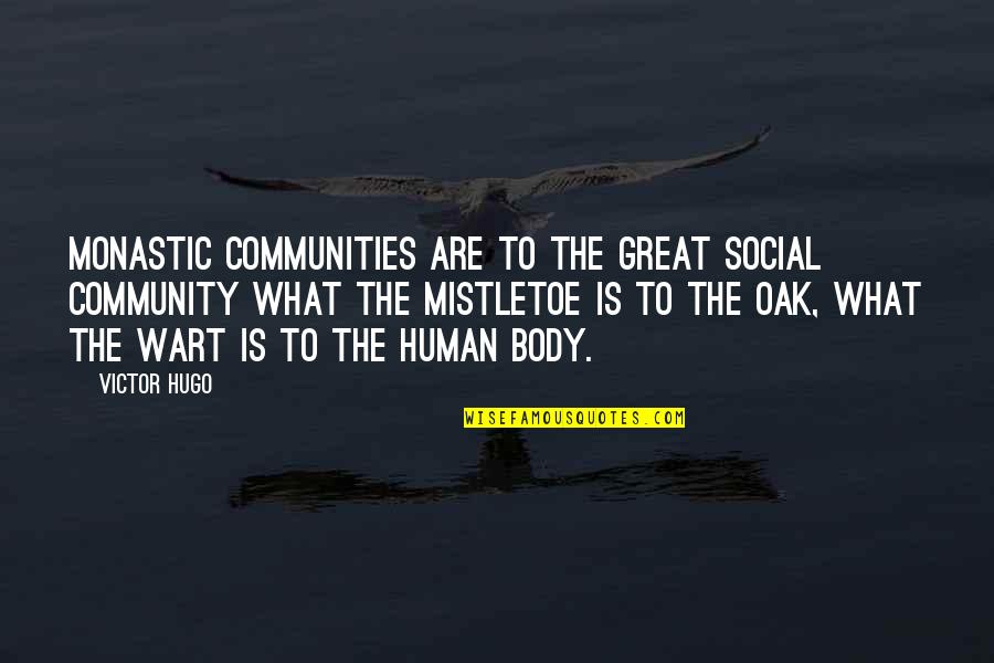 Capriati Volturno Quotes By Victor Hugo: Monastic communities are to the great social community