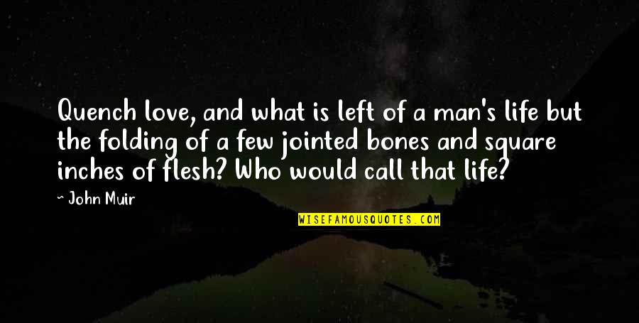 Capriole Quotes By John Muir: Quench love, and what is left of a Capriole Quotes By John Muir: Quench love, and what is left of a