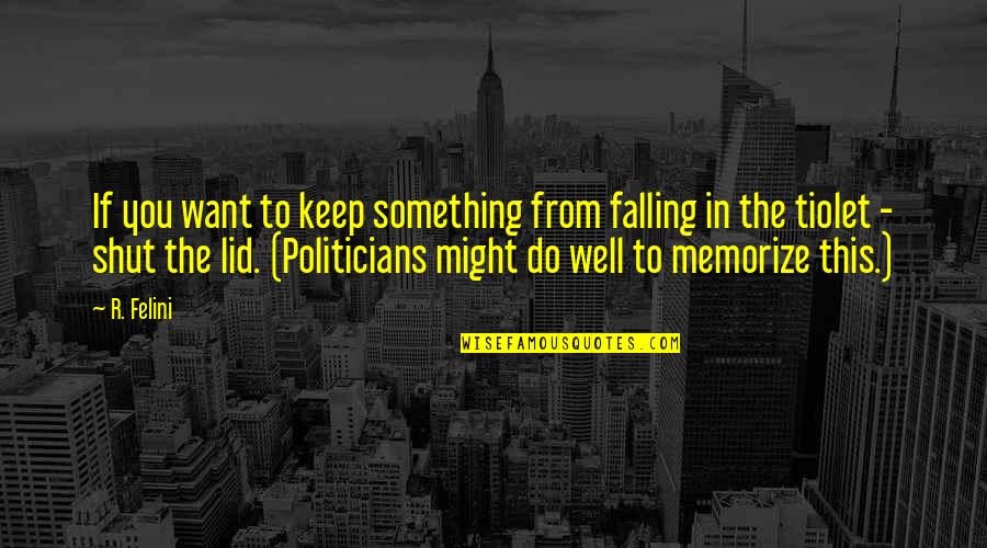 Captain Astrias Quotes By R. Felini: If you want to keep something from falling