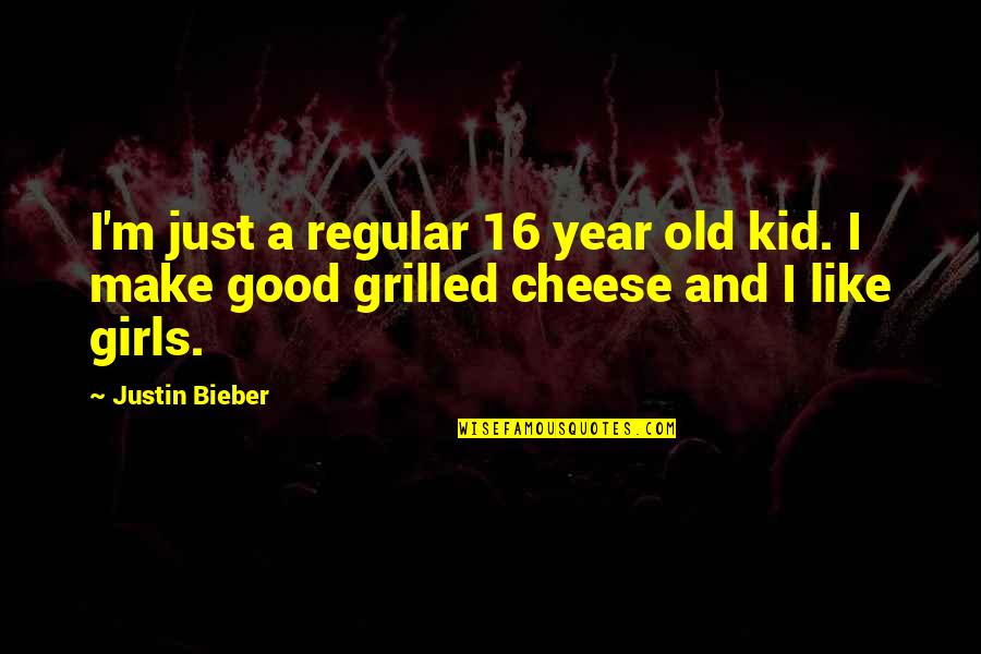 Captain Boomer Quotes By Justin Bieber: I'm just a regular 16 year old kid.