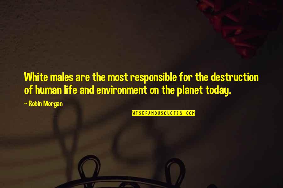 Captain Boyle Quotes By Robin Morgan: White males are the most responsible for the