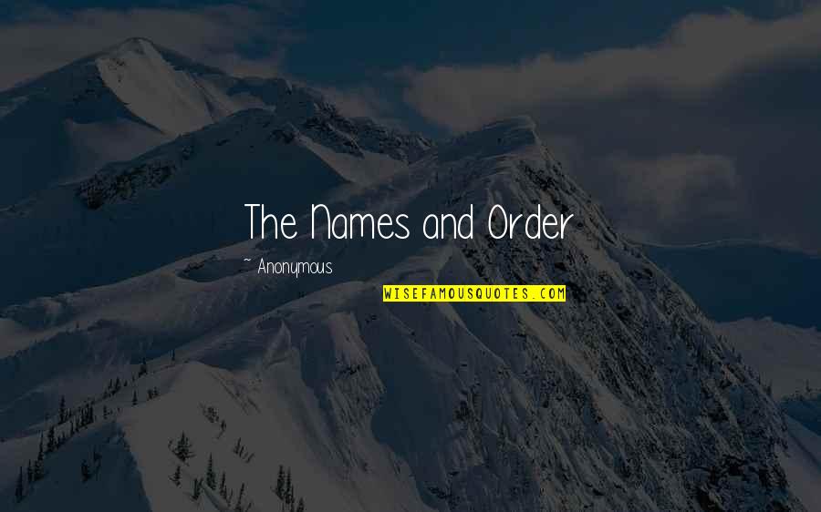 Captain Jack Rum Quotes By Anonymous: The Names and Order Captain Jack Rum Quotes By Anonymous: The Names and Order