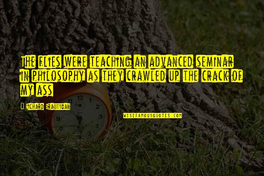 Car Mechanic Quotes By Richard Brautigan: The flies were teaching an advanced seminar in