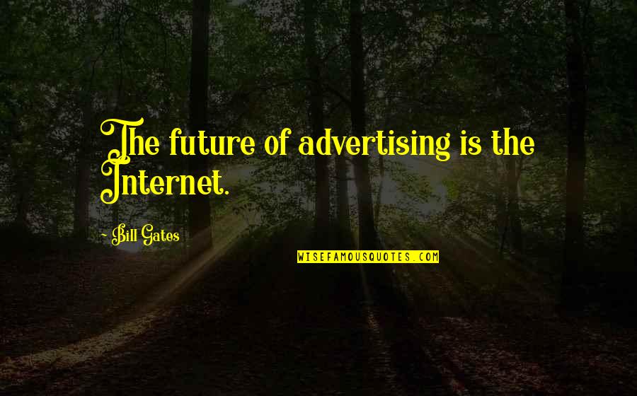 Car Stereo Installation Quotes By Bill Gates: The future of advertising is the Internet.