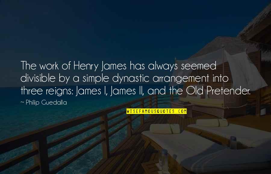 Caratteristica Sinonimo Quotes By Philip Guedalla: The work of Henry James has always seemed