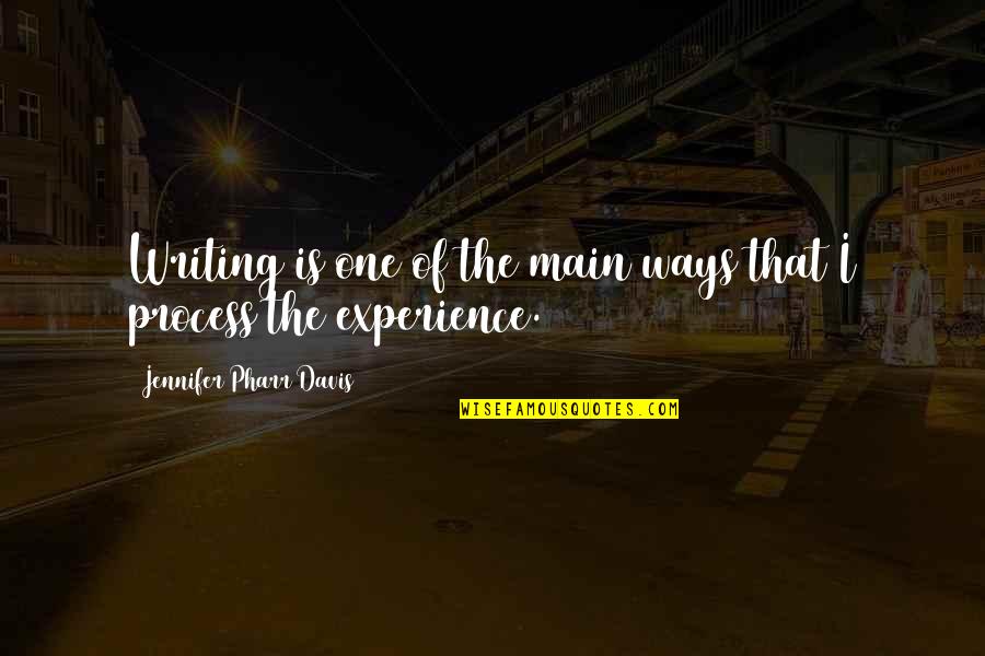 Caravaggios Paintings Quotes By Jennifer Pharr Davis: Writing is one of the main ways that Caravaggios Paintings Quotes By Jennifer Pharr Davis: Writing is one of the main ways that