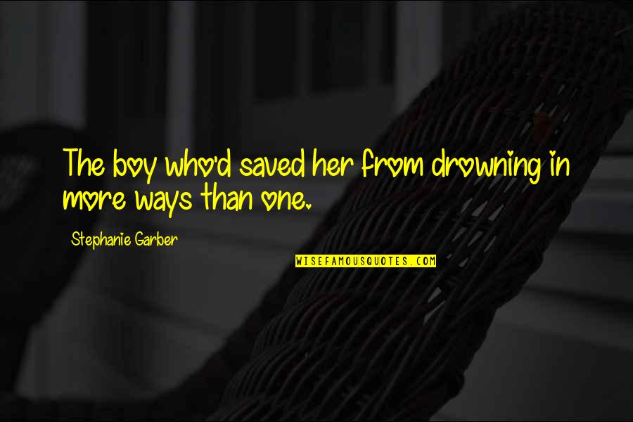 Caraval Julian Quotes By Stephanie Garber: The boy who'd saved her from drowning in