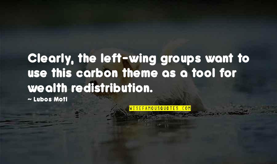 Carbon Quotes By Lubos Motl: Clearly, the left-wing groups want to use this
