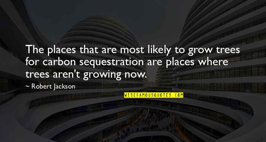 Carbon Sequestration Quotes By Robert Jackson: The places that are most likely to grow