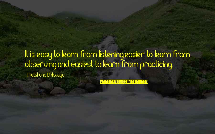 Carbonneau Ceramic Tile Quotes By Matshona Dhliwayo: It is easy to learn from listening,easier to Carbonneau Ceramic Tile Quotes By Matshona Dhliwayo: It is easy to learn from listening,easier to