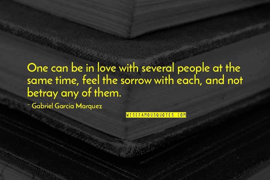 Carbons Symbol Quotes By Gabriel Garcia Marquez: One can be in love with several people Carbons Symbol Quotes By Gabriel Garcia Marquez: One can be in love with several people