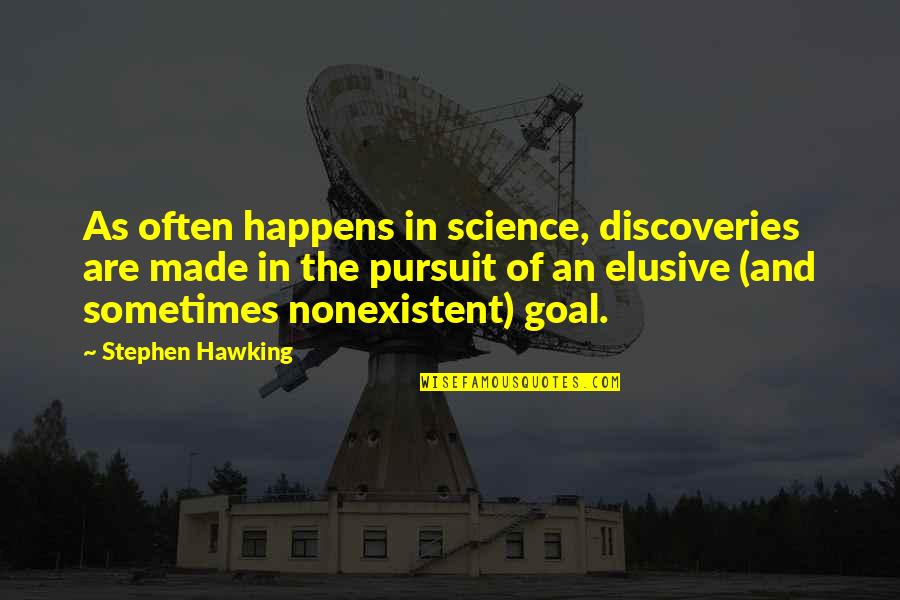 Cardile Law Quotes By Stephen Hawking: As often happens in science, discoveries are made