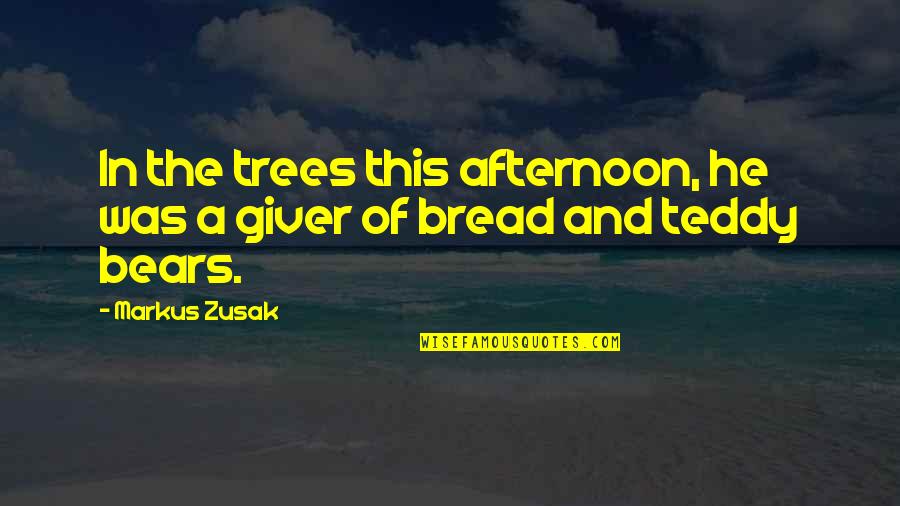 Cardinal Otunga Quotes By Markus Zusak: In the trees this afternoon, he was a