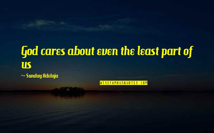 Care Of God Quotes By Sunday Adelaja: God cares about even the least part of