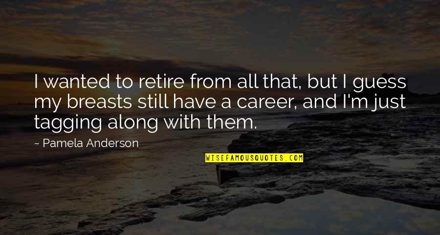 Career Quotes By Pamela Anderson: I wanted to retire from all that, but