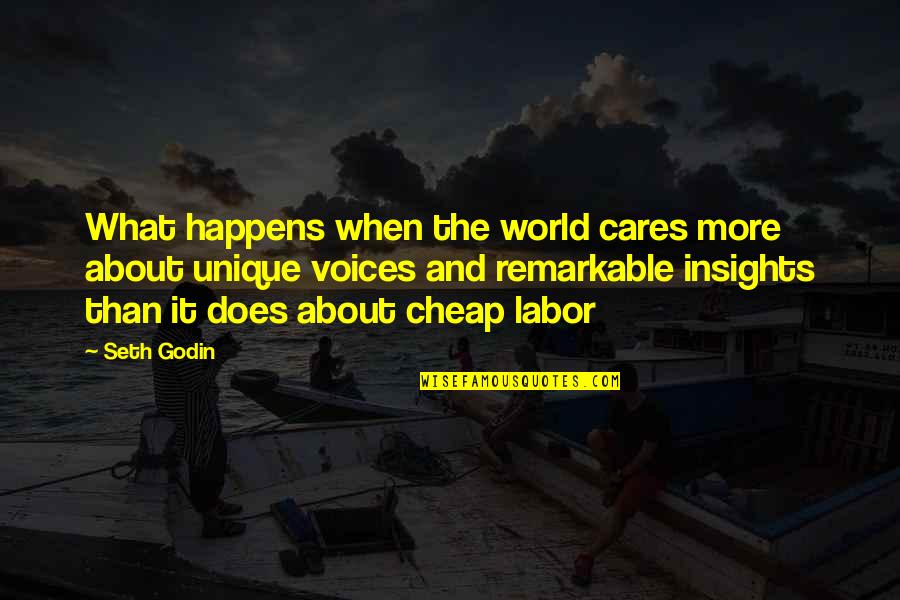 Cares More Quotes By Seth Godin: What happens when the world cares more about Cares More Quotes By Seth Godin: What happens when the world cares more about