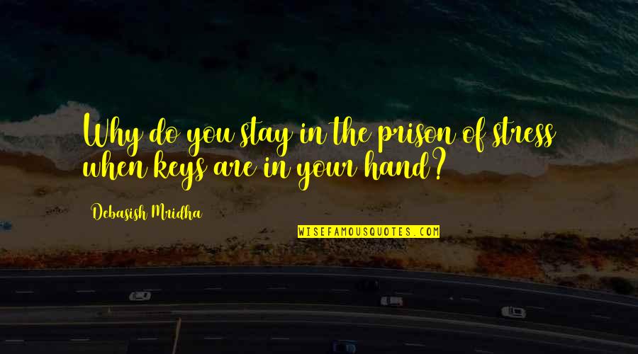 Caring For Your Loved Ones Quotes By Debasish Mridha: Why do you stay in the prison of